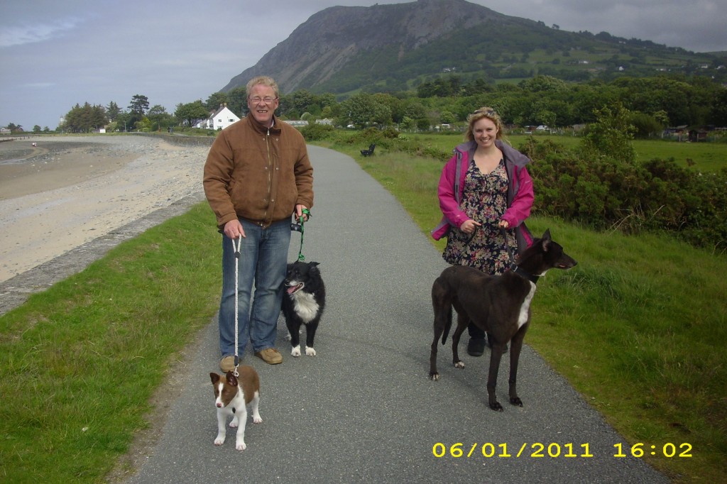 Walking the dogs in Wales with my dad :o)
